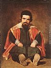 Diego Rodriguez de Silva Velazquez The Dwarf Sebastian de Morra painting